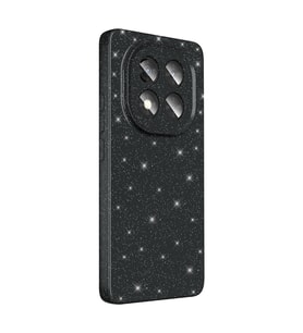 Xiaomi Redmi Note 14 Pro 5G Kılıf Kamera Korumalı Simli Parıltılı Lüks Silikon (Siyah)