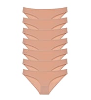 7 adet Süper Eko Set Likralı Kadın Slip Külot Ten
