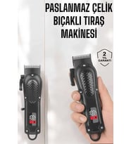 Mey İthalat® Sıfır Tıraş Makinesi Dijital Göstergeli Paslanmaz Çelik Bıçaklı Taşınabilir