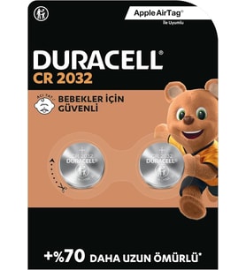 DURACELL CR2032 3V DÜĞME PİLLER 2’Lİ PAKET