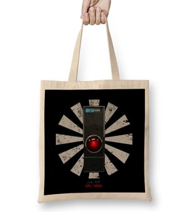 HAL 9000 Retro Japanese 2001 A Space Odyssey Bez Çanta Uzun Saplı