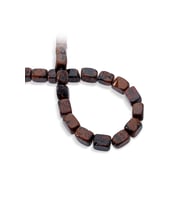 Obsidyen Doğal Taş Kahverengi Dikdörtgen Kesim 10x14mm Dizi