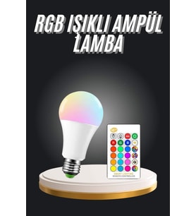 Ambiyans Aydınlatma Rgb Led Lamba Kumandalı Renk Değiştirebilen - Lisinya