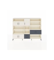 Arges Dolap 13 Raflı 3 Çekmeceli 5 Kapaklı 220x30x163 Aytaşı-Aytaşı/Antrasit