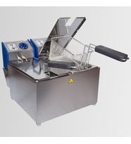 Elektrikli 2X2500 WATT 3+3 Litre 1/3' Çift Gastronom Küvetli Fritöz