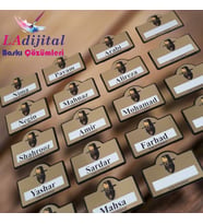 Logolu Metal Yaka Kartı(10 adet)