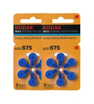 PR 44 675 İşitme Cihaz Pili 6'lı 2 Paket Kodak PR44Kulak Cihazı Pili 6'lı 2 Paket (Beyaz)