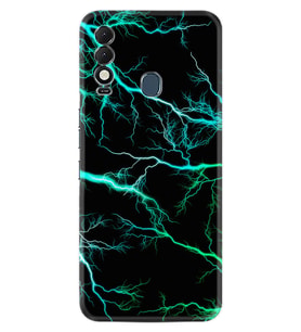 Tecno Spark 8T Kılıf Silikon Desen Özel Seri Green Thunder 1693