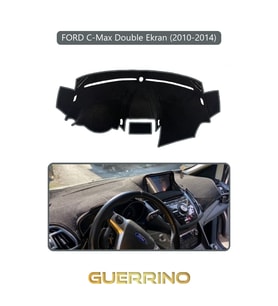 FORD C-Max double ekran (2010-2014)TORPİDO KORUMA HALISI GRİ KENAR