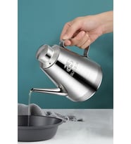 Komple 304 Çelik 18 oz 500 ml Yağdanlık Sosluk Sirkelik cin593