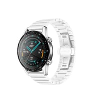 Samsung Galaxy Watch 46mm Uyumlu 22mm Kordon Metal Seramik Şık KRD-16 Kayış