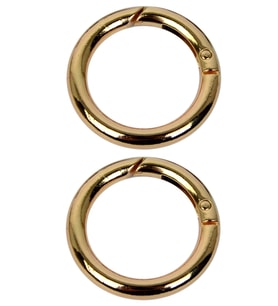 10 Adet Gold Yaylı Metal Halka - Kararmaz -2,5 cm - Çanta Aksesuarı
