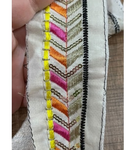 EN 3 CM ETNİK NAKIŞ İŞLEME ŞERİT DEKORATİF ŞERİT APLİKE 1 METRE