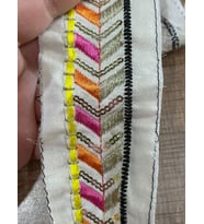 EN 3 CM ETNİK NAKIŞ İŞLEME ŞERİT DEKORATİF ŞERİT APLİKE 1 METRE