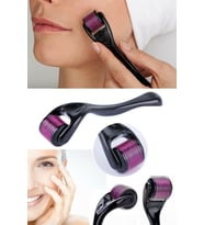 Dermaroller Titanyum Uçlu 540 Iğneli Derma Roller 0.5 Mm Iğne Cilt Yüz Vücut Yenileme Masaj Aleti