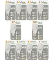 (10 Adet) Pelsan 8,5W 2700K (Sarı Işık) E27 Duylu (Kalın Duy) Led Ampul