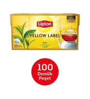 Lipton Yellow Label Demlik Poşet Siyah Çay – Doğu Karadeniz, Kenya, Seylan Harmanı, Yumuşak İçim, 100 Adet