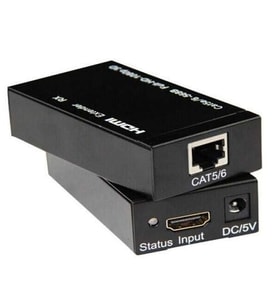 DARK 1port DK-HD-E601 1port HDMI (giriş) 1port Ethernet (Cat6) HDMI Repeater 60metre mesafeye kadar