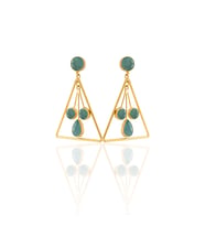 Kadir Jewellery 22 Ayar Altın Kaplama Kadın Sallantılı Küpe -El İşçiliği Ve Hipoalerjenik Küpe