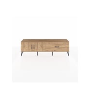 Arges TV Ünitesi Tek Raflı Tek Çekmeceli 2 Kapaklı 176x30x51 Çam-Çam