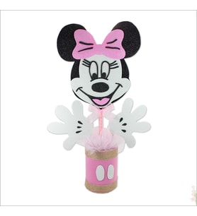 Minnie Mouse Masa Süsü, 45cm x 20cm - Pembe (STD)