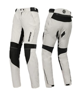 P122W Beyaz Kadın Motosiklet Pantolonu 4 Mevsim Korumalı Maxdura 600-D Kumaş Women Motorcu Pantolon