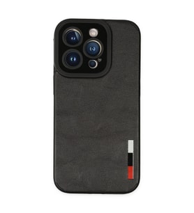 Apple İphone 14 Pro Kılıf Loop Deri Silikon - Siyah