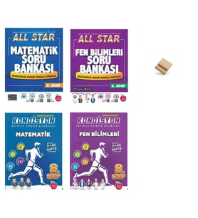 Newton LGS 2027 8. Sınıf Matematik + Fen Soru Bankası ve Haftalık Deneme 4lü Set + Telefon Standı
