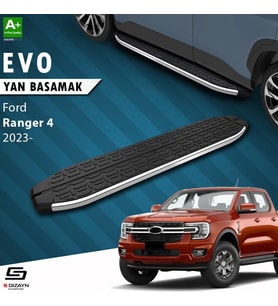 S-Dizayn Ford Ranger 4 Evo Krom Yan Basamak 203 Cm 2023 Üzeri A+ Kalite