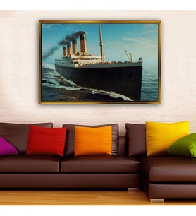 Altın Çerçeveli dekoratif tablo a2090 (Gold)