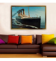 Altın Çerçeveli dekoratif tablo a2090 (Gold)