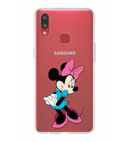 Samsung Galaxy A10s  Kapak Minnie Mouse Tasarımlı Şeffaf Silikon Kılıf