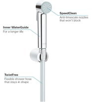 Grohe Vitalio Taharet Sprey 30 Seti, Bide, Shattaf, Krom, 26175001 (Çok Renkli)