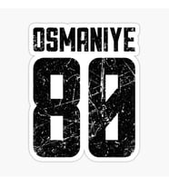 80 OSMANİYE Sticker Yapıştırma Oto Etiket 17cm