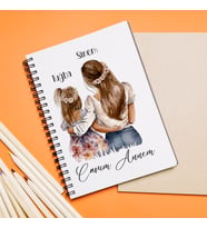 Canım Annem Anne & Kız Tasarımlı Kişiye Özel Defter