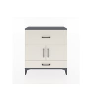 Arges Şifonyer 2 Raflı 2 Çekmeceli 2 Kapaklı 88x30x96 Antrasit-Aytaşı
