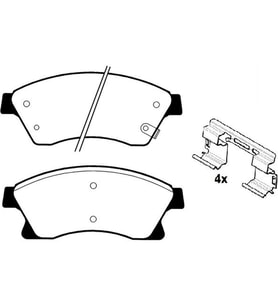 Opel Astra J 2009-2015 Chevrolet Cruze 2009-2015 Fren Balatası Ön 276MM 15 INC D13301207 Eurorepar