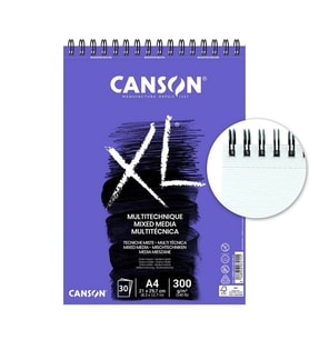 CANSON XL MİXED MEDİA MULTİ-TEKNİK SPİRALLİ RESİM DEFTERİ BLOĞU 300 GR. A3 30 YP. - FT200807216