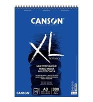 CANSON XL MİXED MEDİA MULTİ-TEKNİK SPİRALLİ RESİM DEFTERİ BLOĞU 300 GR. A3 30 YP. - FT200807216