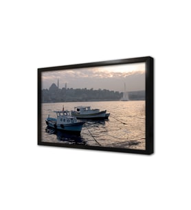 Gün Batımı İstanbul Çerçeveli Mdf Tablo