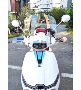 MOTOCAM Yuki Mojito 50 Ön Cam 2022-2026 Model 43cm Şeffaf Renkli 4mm Elcikli APARATSIZ