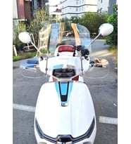 MOTOCAM Yuki Mojito 50 Ön Cam 2022-2026 Model 43cm Şeffaf Renkli 4mm Elcikli APARATSIZ