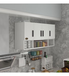 Kenzlife hazır mutfak severus byz 060*120*32 mutfak banyo dolabı kapaklı raflı (Karışık)