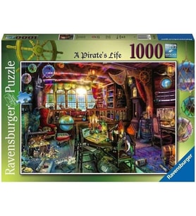 Ravensburger Premium Canlı Renkli Korsanın Odası Temalı Yetişkin Puzzle Yapboz 1000 Parça
