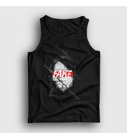 Presmono Unisex Siyah Fake Nirvana Kurt Cobain Atlet 35474tt