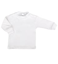 Unisex Ekru Sade Uzun Kol Çıtçıtlı Body