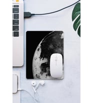 SonicTouch Ayın Karanlık Yüzü Siyah Pürüzsüz Yüzey Kaymaz Dikişsiz Gamer Oyuncu Mouse Pad 19x23cm