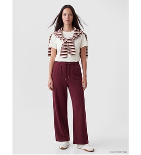LCW EVERYDAY Bordo Beli Lastikli Kadın Kalın Eşofman Altı