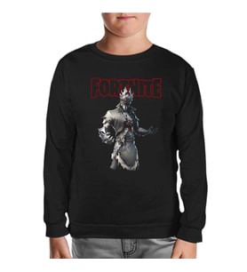 Fortnite - Spider Siyah Çocuk Sweatshirt