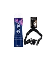 Durex Extreme AnalJel 50 ml + Siyah Deri Ağız Topu + Hediye